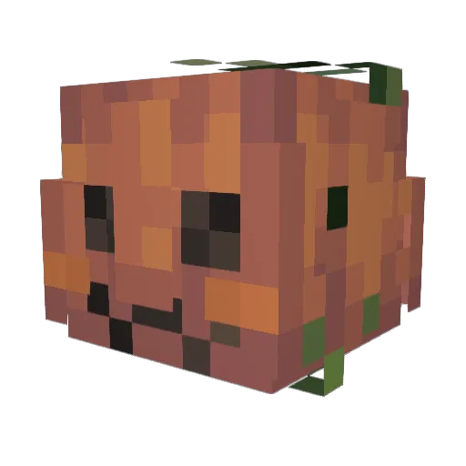 StaplerDuction Minecraft avatar head, 3D render