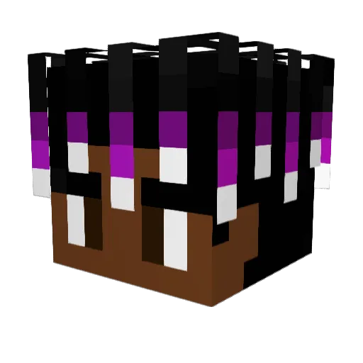 Staqx Minecraft avatar head, 3D render