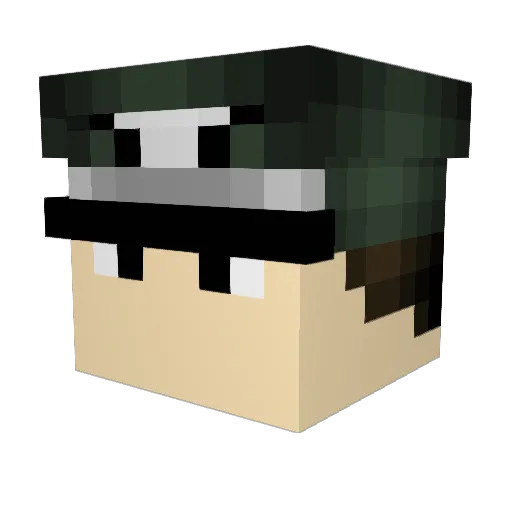 Star604 Minecraft avatar head, 3D render
