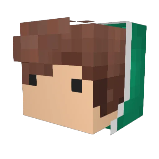 StarAdventur3r Minecraft avatar head, 3D render