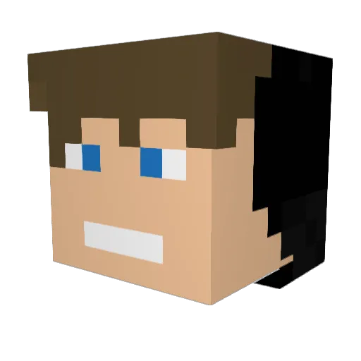 StarAlex04 Minecraft avatar head, 3D render