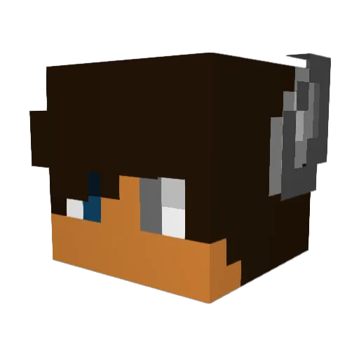 StarAlpha260 Minecraft avatar head, 3D render