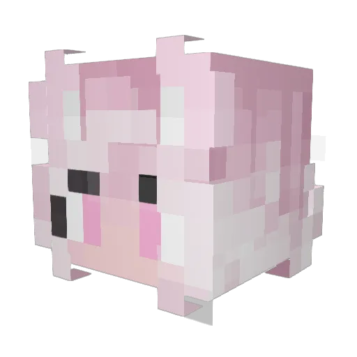 StarAtly Minecraft avatar head, 3D render