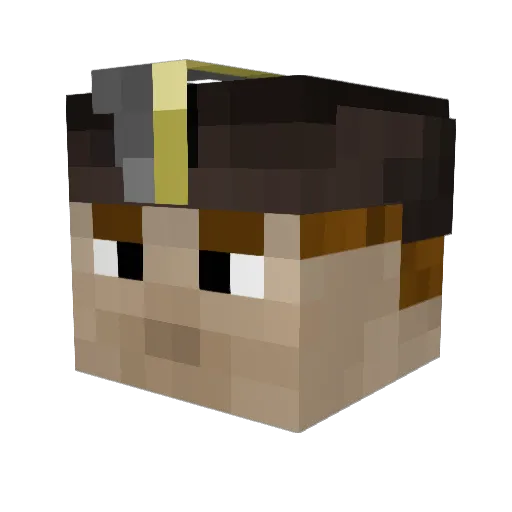 StarBFanPage Minecraft avatar head, 3D render