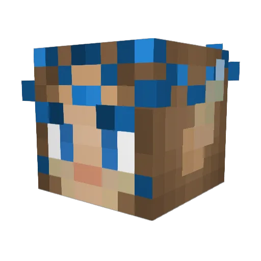StarBuni Minecraft avatar head, 3D render