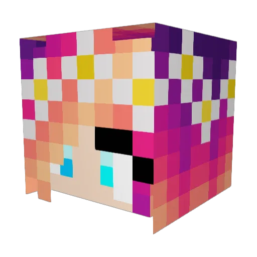 StarBurst353 Minecraft avatar head, 3D render
