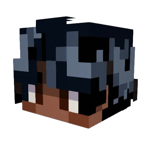 StarCassie Minecraft avatar head, 3D render