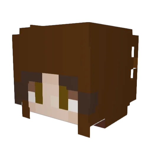 StarCoffee Minecraft avatar head, 3D render