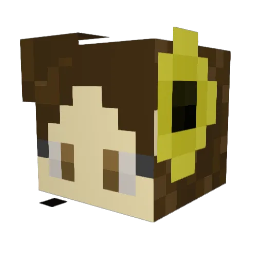 StarComb2 Minecraft avatar head, 3D render