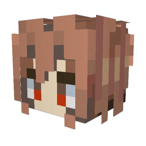 StarCorner Minecraft avatar head, 3D render