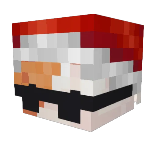 StarCraftz Minecraft avatar head, 3D render