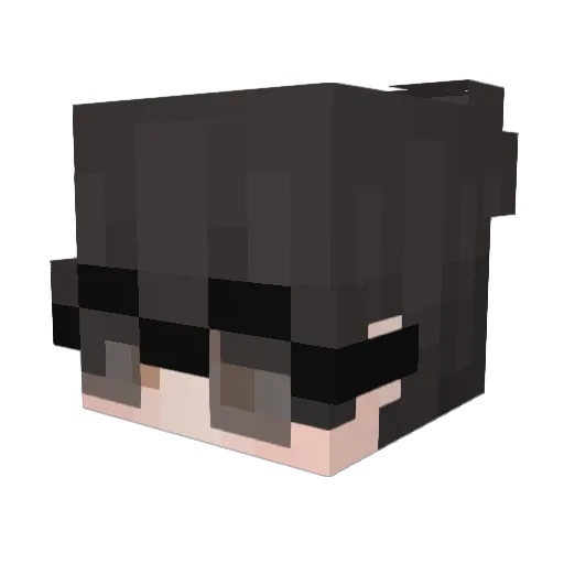 StarCrunchy Minecraft avatar head, 3D render
