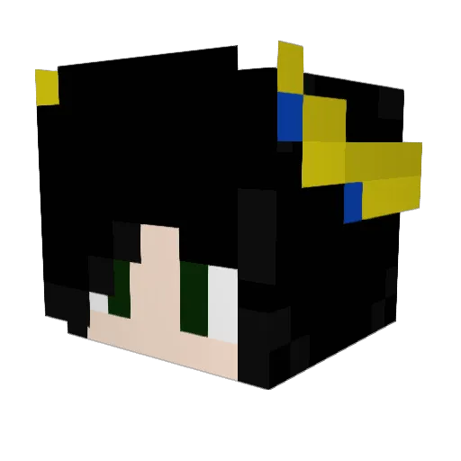 StarDancer10 Minecraft avatar head, 3D render
