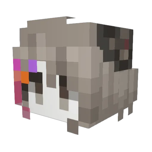 StarDollKiri Minecraft avatar head, 3D render
