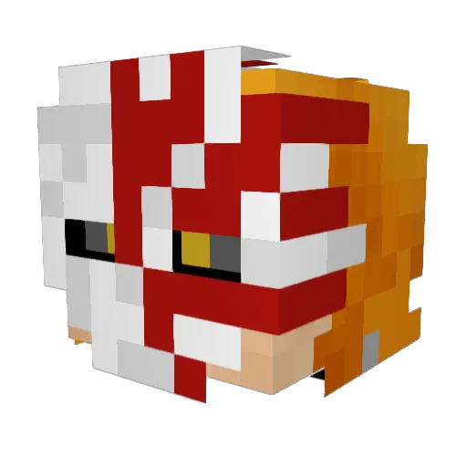 StarFall_x1 Minecraft avatar head, 3D render