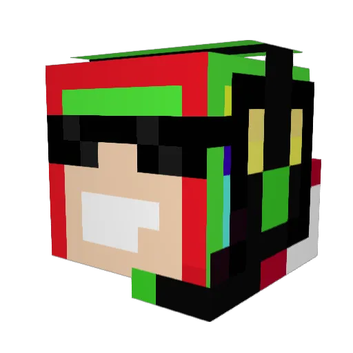 StarGamingz Minecraft avatar head, 3D render
