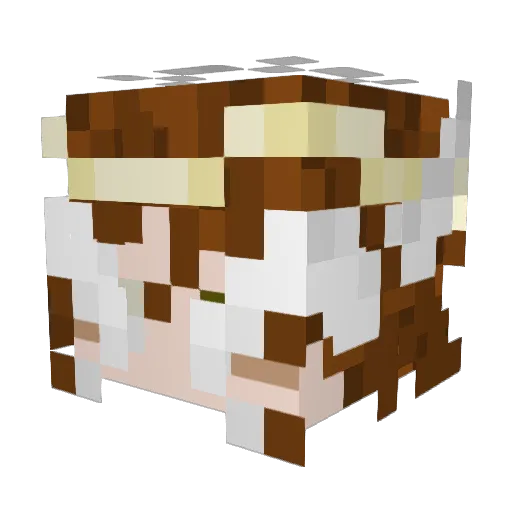 StarGirl2308 Minecraft avatar head, 3D render
