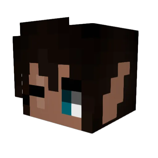 StarHades Minecraft avatar head, 3D render
