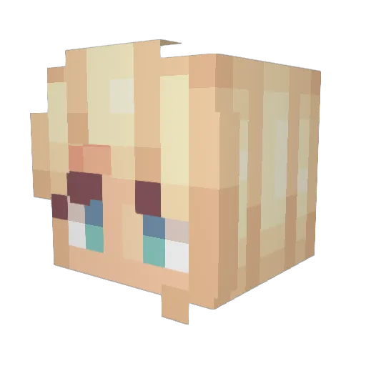 StarKat2 Minecraft avatar head, 3D render