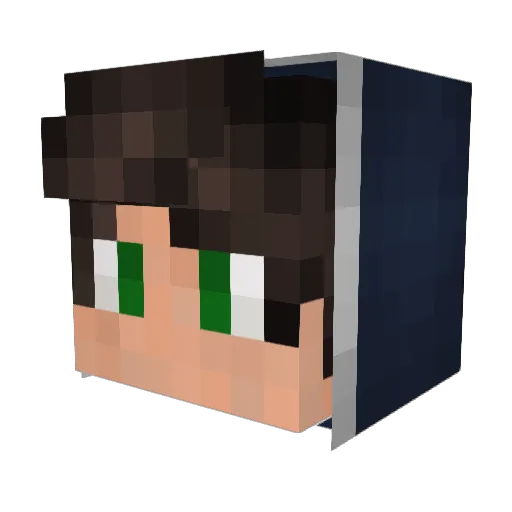 StarLand_YT Minecraft avatar head, 3D render