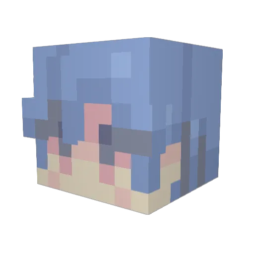 StarLord1805 Minecraft avatar head, 3D render