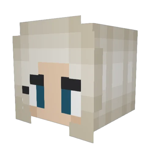 StarLordKween Minecraft avatar head, 3D render