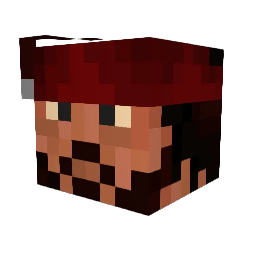 StarMaster1234 Minecraft avatar head, 3D render