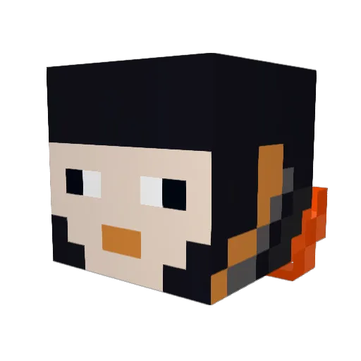 StarNud3 Minecraft avatar head, 3D render