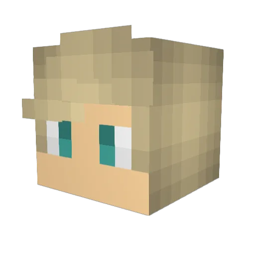 StarPaths Minecraft avatar head, 3D render