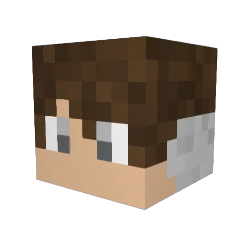 StarPromos Minecraft avatar head, 3D render