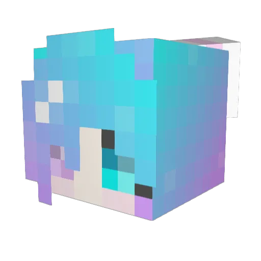 StarQilin Minecraft avatar head, 3D render