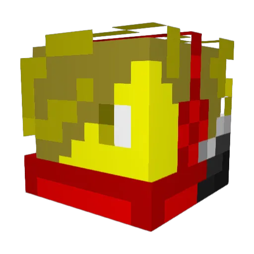 StarRayMC Minecraft avatar head, 3D render