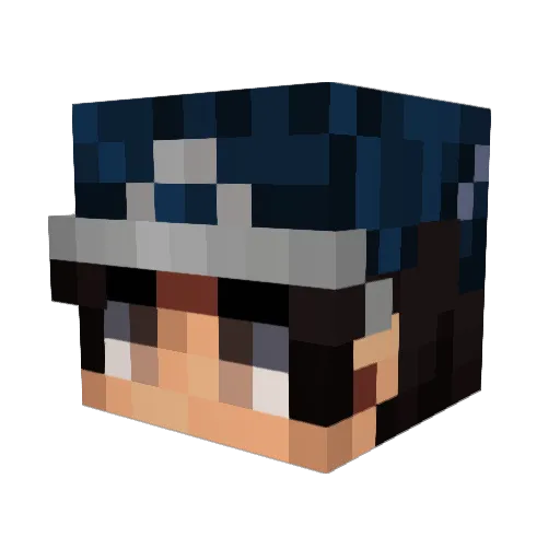 StarRifts Minecraft avatar head, 3D render