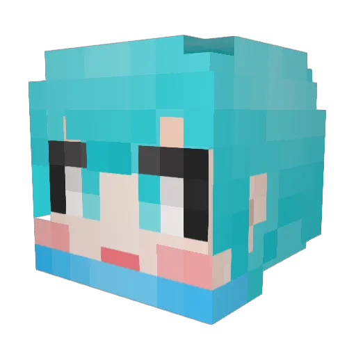 StarRods Minecraft avatar head, 3D render