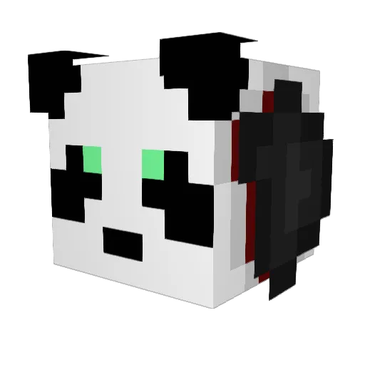 StarRors Minecraft avatar head, 3D render
