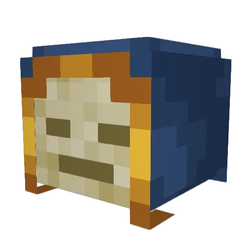 StarScarf240743 Minecraft avatar head, 3D render
