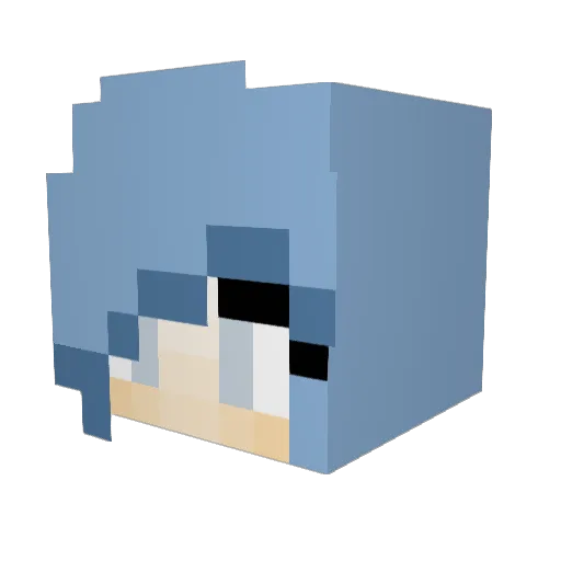 StarStar86 Minecraft avatar head, 3D render
