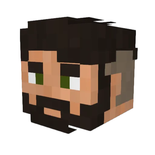 StarStrike604 Minecraft avatar head, 3D render