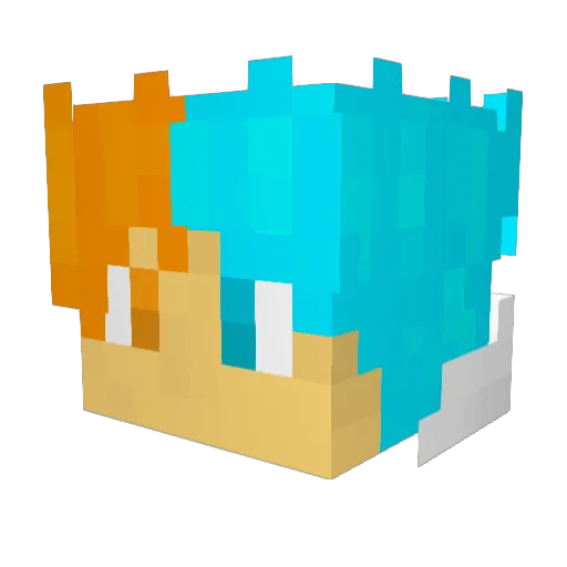 StarSwordYT Minecraft avatar head, 3D render