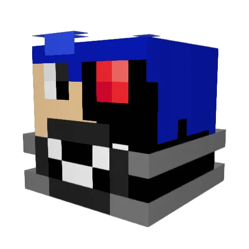 StarTracker2O12 Minecraft avatar head, 3D render