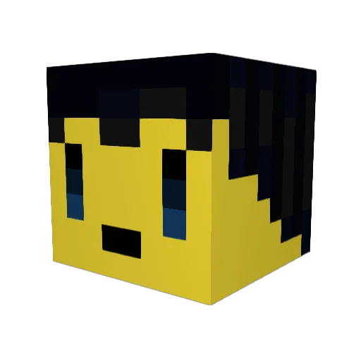 StarWarior1 Minecraft avatar head, 3D render