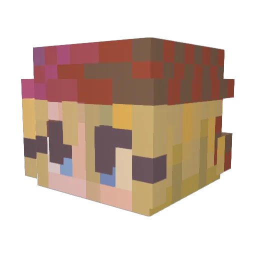 StarWarrior237 Minecraft avatar head, 3D render