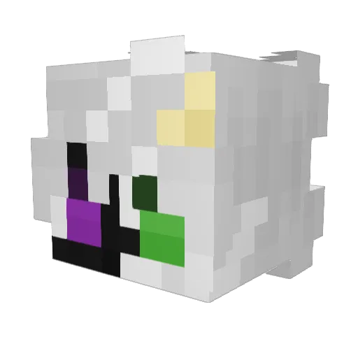 StarWarrior_09 Minecraft avatar head, 3D render
