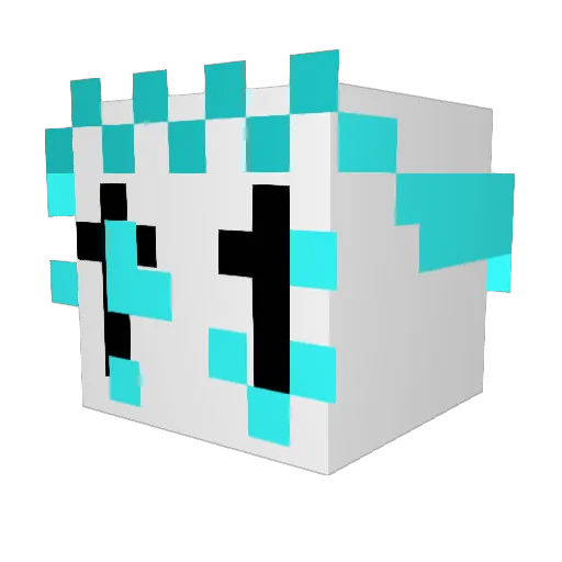 StarWarsBobaFett Minecraft avatar head, 3D render