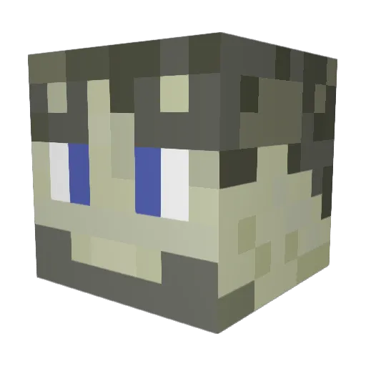 StarWarsNerdC3P0 Minecraft avatar head, 3D render