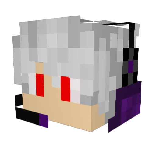 StarWaveGalaxy Minecraft avatar head, 3D render