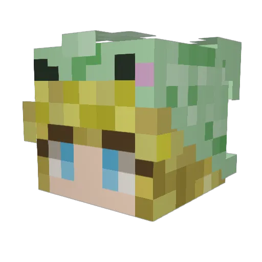 StarWxlf Minecraft avatar head, 3D render