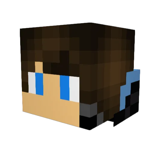 StarX_Gaming Minecraft avatar head, 3D render