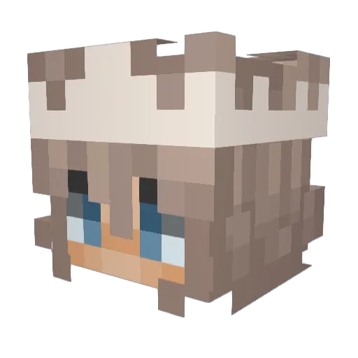 Star_Bloom_ Minecraft avatar head, 3D render