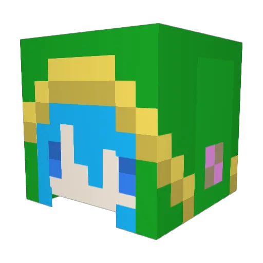 Star_Dan Minecraft avatar head, 3D render